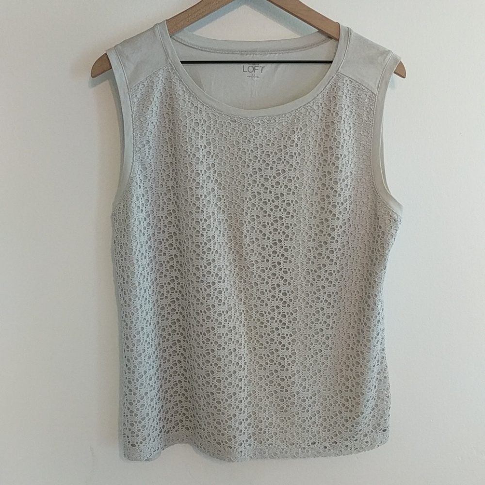 Loft Lace Layered Tank - Large
